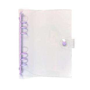 a6简约活页夹透明软皮a5活页本外壳笔记本手账本卡册内页6孔替芯