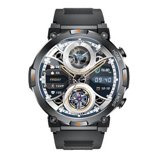 新款大屏圆盘智能手表多功能蓝牙版健康监测带手电筒户外运动手环