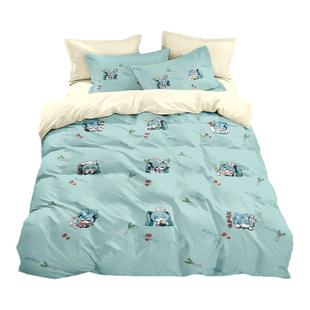 miku全棉四件套可爱初音二次元儿童家居床上纯棉床单床笠款被套