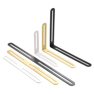 角码直片可调节长孔l型支架直角铁片带孔一字片角铁连接件固定件