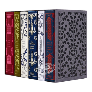 预售 企鹅布纹经典 狄更斯作品六本 Major Works of Charles Dickens 英文原版 远大前程 雾都孤儿 双城记 圣诞颂歌 又日新