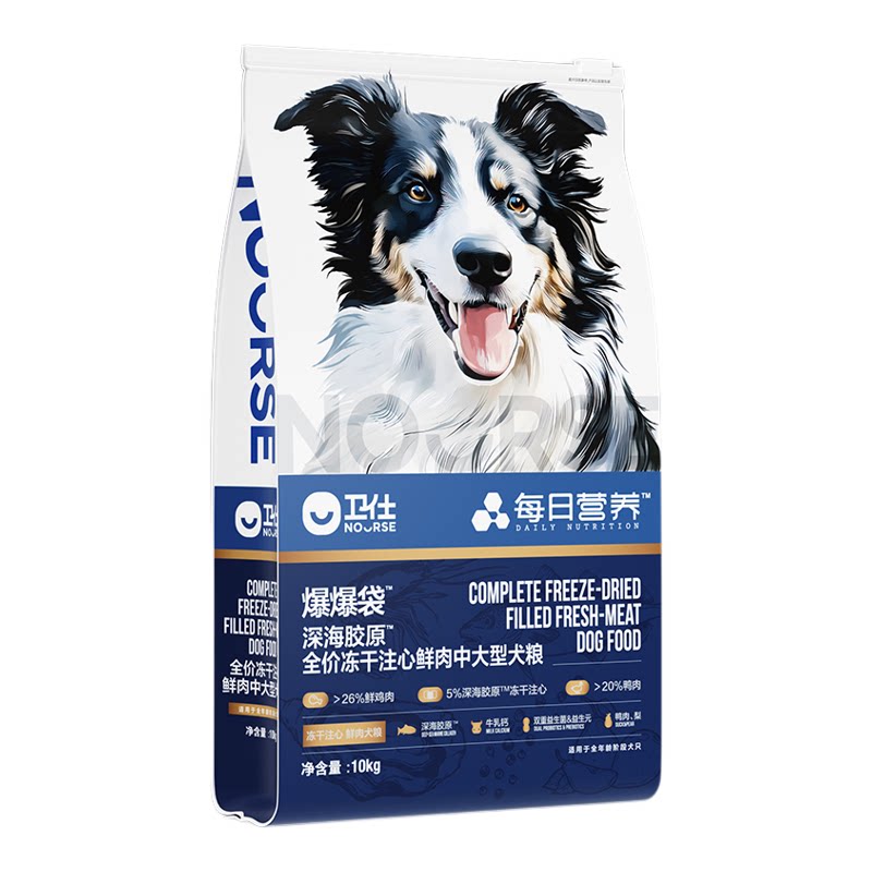 卫仕爆爆袋中大型犬狗粮鸭肉梨