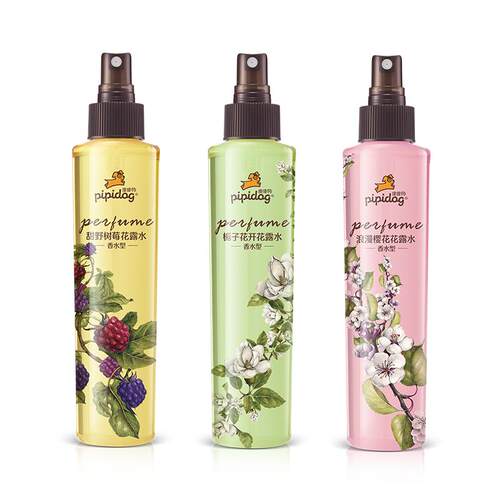正品皮皮狗花露水香氛桅子花香花露水浪漫樱花香水型喷雾清香祛味