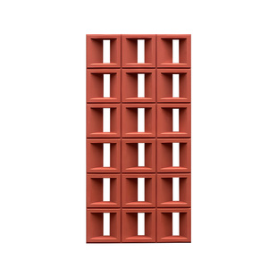 pu空心砖九宫格双面水泥构件砖网红背景墙装饰板镂空砖隔断外墙砖