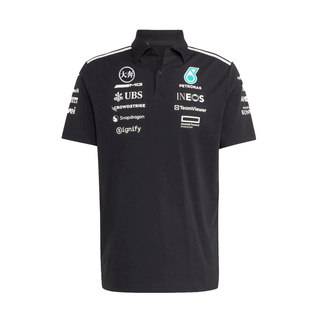 寻念2025新款F1赛车服适用于奔驰车队短袖翻领POLO工作服周边定制