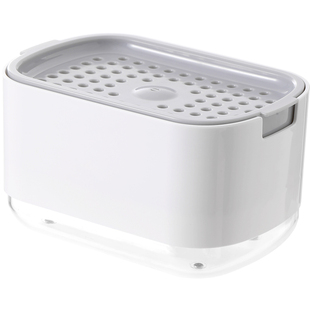 FaSoLa洗洁精按压瓶厨房水槽洗碗液按压器百洁布碗刷液盒收纳神器