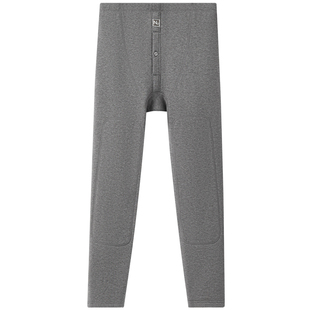 红豆男士保暖裤秋裤秋冬季线裤棉毛裤含羊毛护膝贴片发热加绒加厚