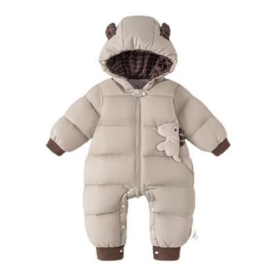 贝贝城呆萌恐龙装饰羽绒爬服