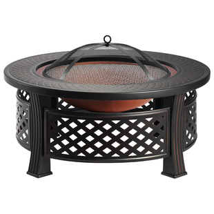 家用围炉煮茶烤火炉套装烤火盆木炭庭院烧烤炉桌取暖炉室内烧烤架