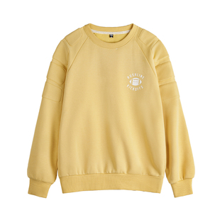 马登工装美式加绒卫衣橄榄绿色套头加厚保暖宽松圆领外穿外套男冬