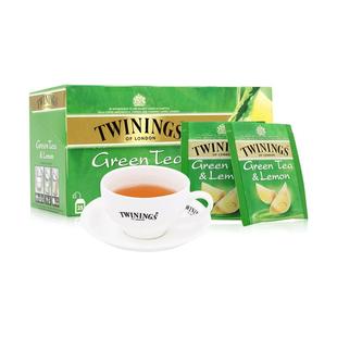 twinings英国川宁柠檬绿茶茶包袋泡茶 柠檬VC补水润燥 淡雅清新
