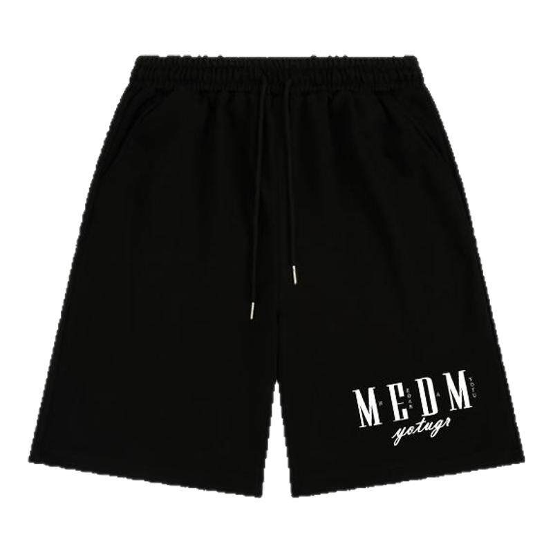 MEDM HEOAR国潮嘻哈直筒短裤男女夏季美式高街纯棉五分裤运动裤潮