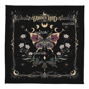 蝴蝶曼陀罗塔luo罗牌桌布雷诺曼利诺曼卡牌推牌布tarot月相祭坛布