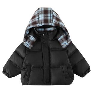 90白鸭绒儿童羽绒服2026新款中小童双面穿外套宝宝保暖上衣AW057