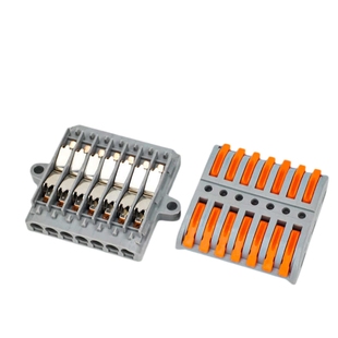 快速接线端子接线器电线连接器并线按压式多进多出对接分线大功率