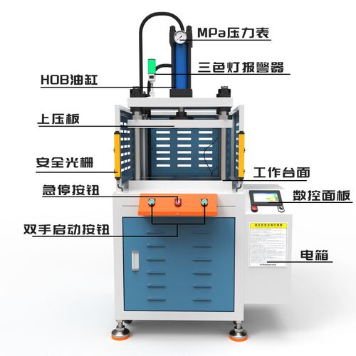 源头厂家1至10吨四柱伺服数控液压机安全高效精密控制四柱液压机