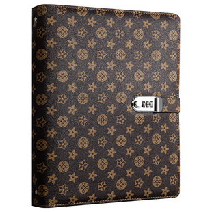 加厚家庭重要证件收纳册高档带密码大容量家用出生证保护壳卡包保护套荣誉证件书票据资料册多功能磁扣收纳包