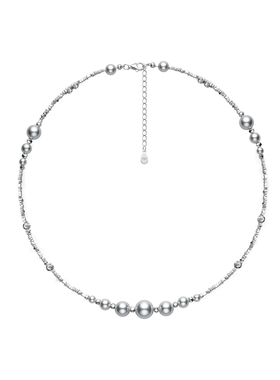 珍珠项链纯银女款高级感轻奢小众2025新款碎银子毛衣颈链秋冬配饰