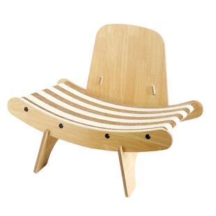 喵仙儿大号撞色瓦楞纸猫抓板耐磨不掉屑沙发猫窝躺椅一体立式磨爪