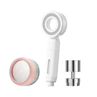 厨房水龙头银离子高效净水过滤起泡器增压涡轮除氯抑菌花洒带滤芯