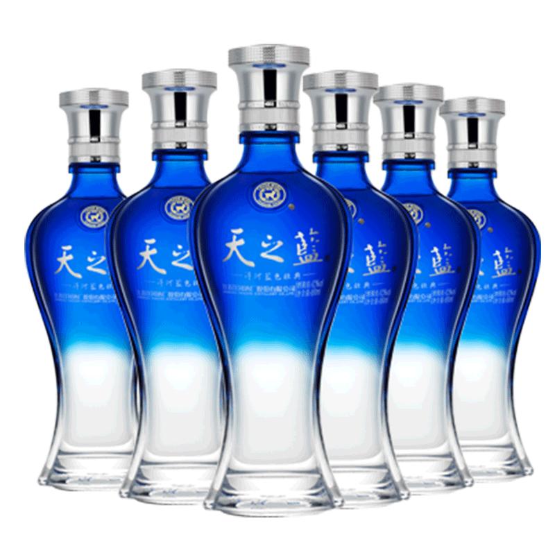 洋河天之蓝2018版52度375mL*6瓶