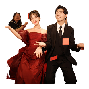 敬酒服新娘订婚连衣裙高级感气质平时可穿晚礼服年会主持人演出