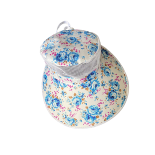 新品帽子韩版大沿遮阳帽女可折叠夏季紫外线鸭舌帽沙滩碎花太阳帽