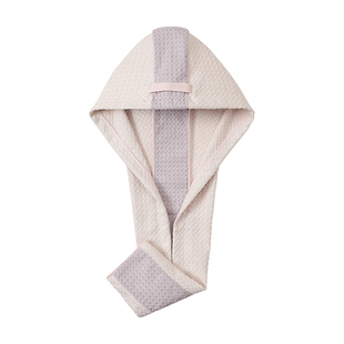 华夫格加长儿童干发帽女童超强吸水速干2026新款浴帽孩子加长加宽