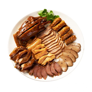 潮汕本地卤鹅拼盘狮头鹅澄海潮州卤鹅肉当天新鲜现做鹅肝鹅头顺丰