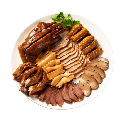 潮汕本地卤鹅拼盘狮头鹅澄海潮州卤鹅肉当天新鲜现做鹅肝鹅头顺丰