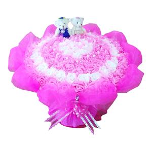 99朵仿真玫瑰花花束成品手工