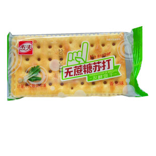 杰夫无蔗糖苏打饼干整箱散装小包装香葱味咸味中老年代餐零食