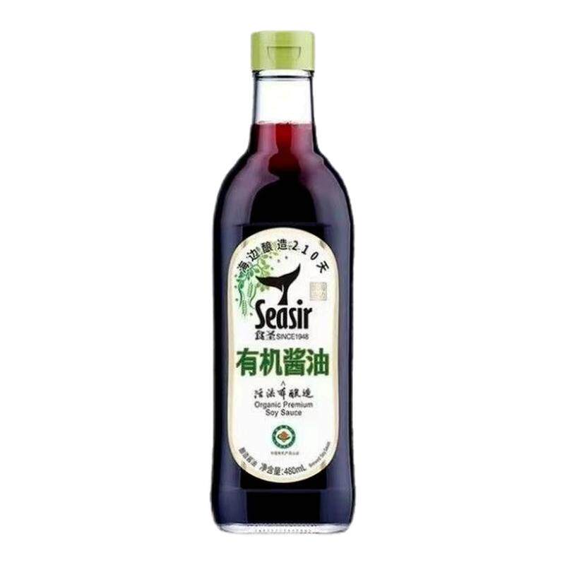 食圣有机酱油480ml210天纯粮酿造酱香生抽0添加0脂特级不含添加剂
