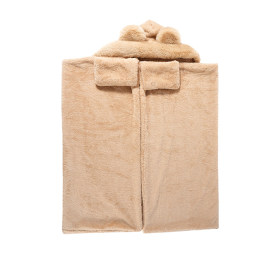 冬季加绒加厚空调办公室小熊披肩