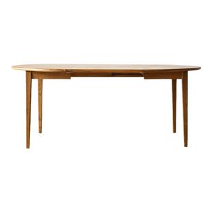 家逸全实木折叠餐桌家用小户型日式伸缩饭桌子原木方桌椭圆桌木桌