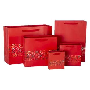 中国风红色礼品袋元旦春节手提袋新年回礼送礼喜庆手提包装袋子