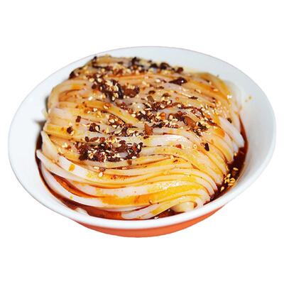 汉中米皮正宗陕西凉皮香辣味现做