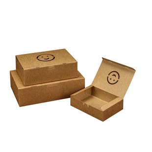 牛皮纸食品包装盒一次性薯条鸡翅鸡腿鸡米花炸鸡外卖打包纸盒50个