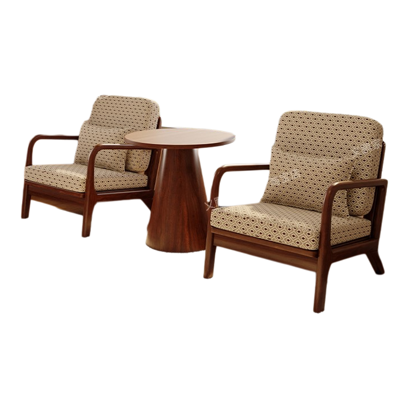 单人位沙发阳台喝茶小沙发卧室休闲椅懒人椅复古小户型单人沙发