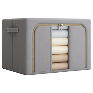 衣服整理箱收纳箱家用衣柜装衣物棉被裤子百纳箱子布艺折叠储物筐