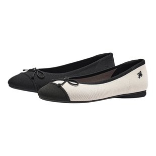 热风浅口单鞋女款2026年春季新款平底女鞋百搭休闲鞋子H24W26115