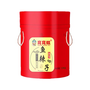 亮亮娃鱼辣子12kg四川泡红椒鱼椒酱酸菜鱼火锅商用剁椒鱼辣椒酱