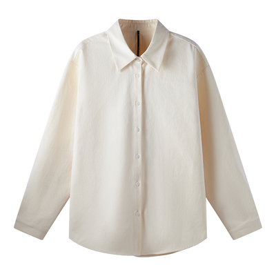 通勤职场穿搭叠穿衬衫外套女长袖