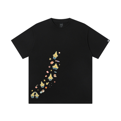 丛林老虎插画师联名趣味星星短袖