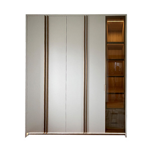 VIFA威法同款同质进口五金板材灯光德绒咖衣柜全屋定制衣帽间定制