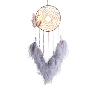 MR ZHANG原创捕梦网灯梦蝶小夜灯生日少女挂饰文艺礼物复古ins风