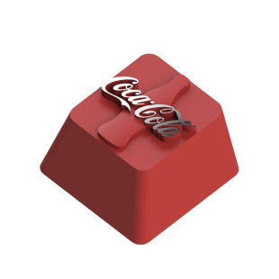 键石可口可乐快乐汽水周边机械键盘锌铝合金金属个性浮雕键帽按键