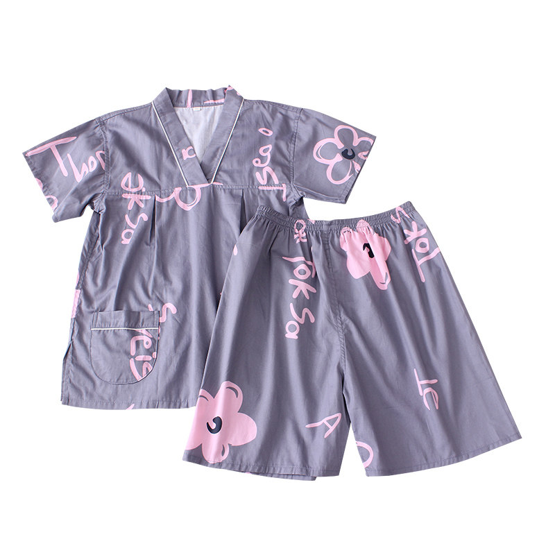 汗蒸服女款100%纯棉男全棉桑拿按摩服加肥加大码情侣美容浴服套装