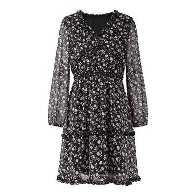 秋水伊人优雅百搭A字V领