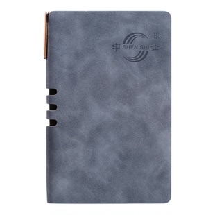 申士A6小笔记本定制可印logo商务办公A5记事本定做简约肤感皮面B5日记本订做便携工作笔记手账本本子批发印字